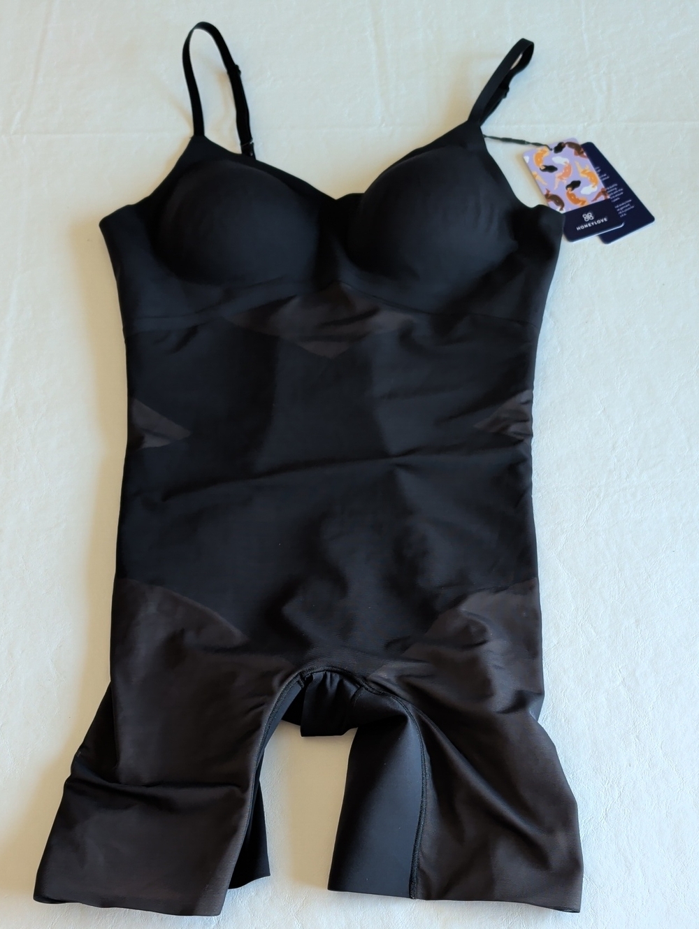NWT Honeylove Black SuperPower Lowback Shapewear Bodysuit Size Large - Picture 4 of 12